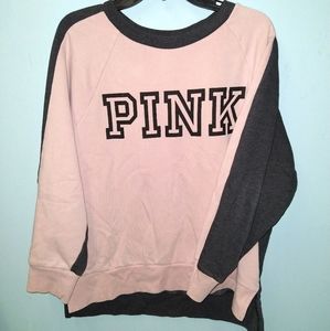 PINK Victoria's Secret colorblock Sweater SZ M